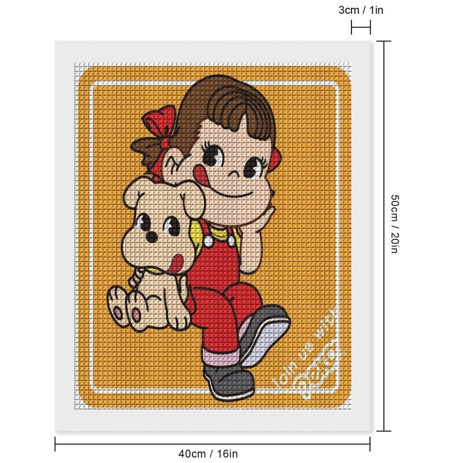 Amazon.co.jp: ペコちゃん ダイヤモンド画 5Dダイヤモンド塗装付け