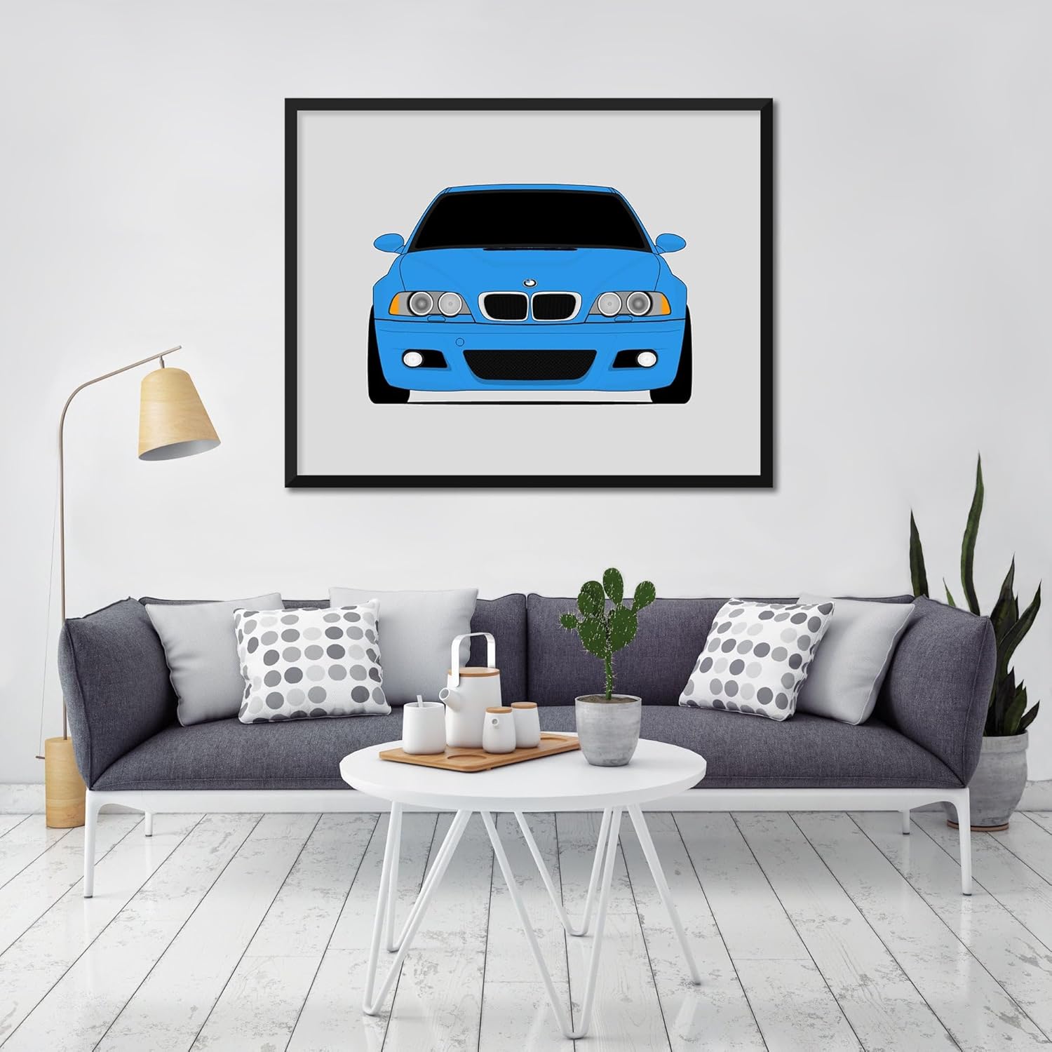 Custom Car Posters Handmade Poster compatible with BMW M3 E46 (2001-2006) Print Wall Art Décor M Power BMW M - 8x10" Sat 8