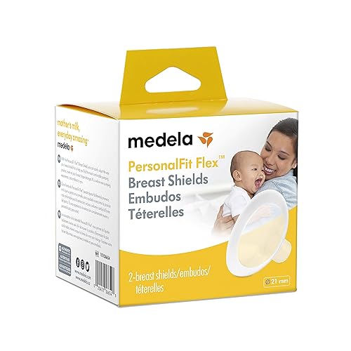 Miniatura 8 de Medela PersonalFit - Protectores de pecho flexibles paquete de 2 bridas pequeñas de extractor de leche de 0827in hechas sin BPA moldeadas a tu