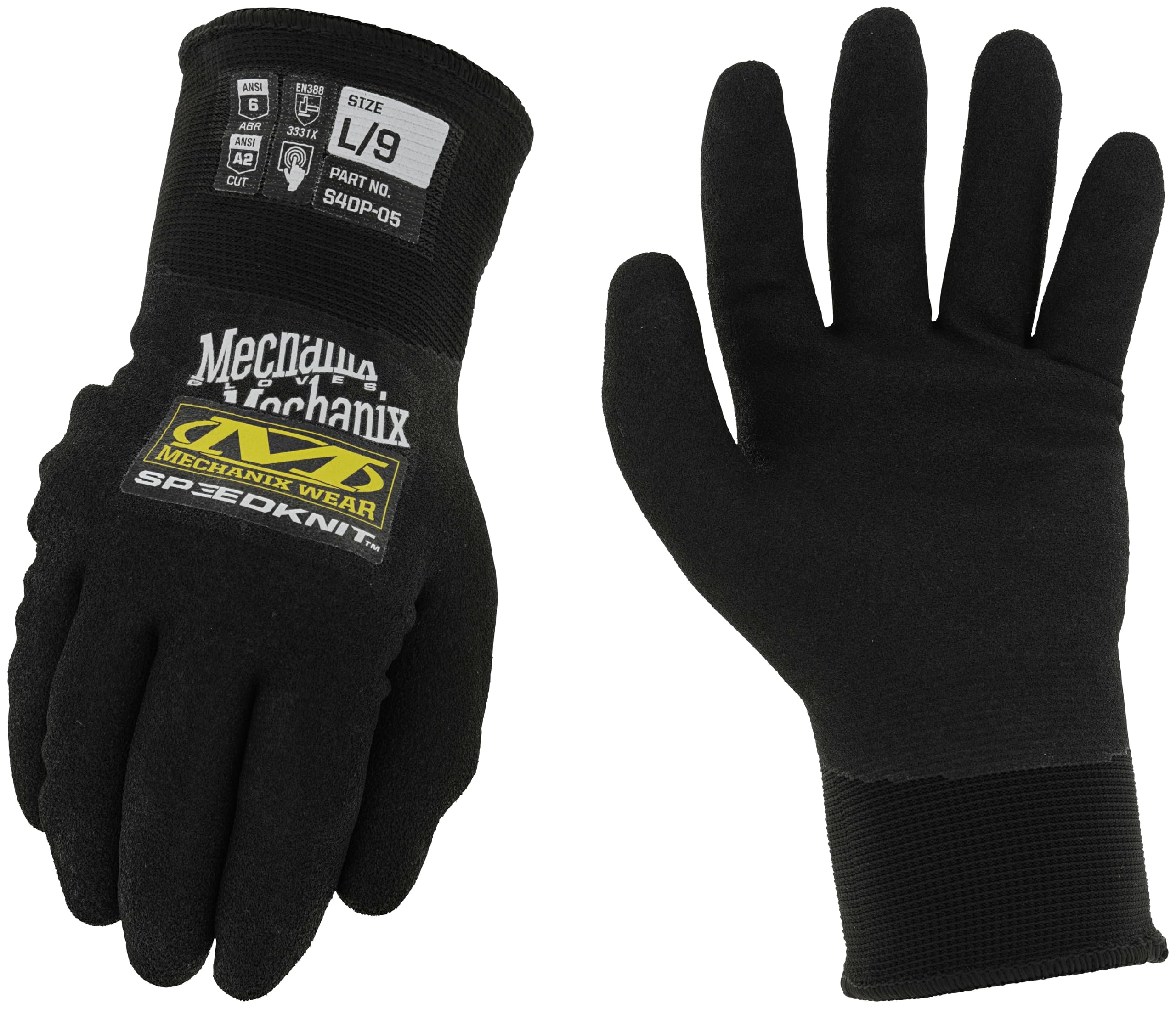 Speedknit Thermal Glove Black M S4dp-05 MXS4DP-05-008