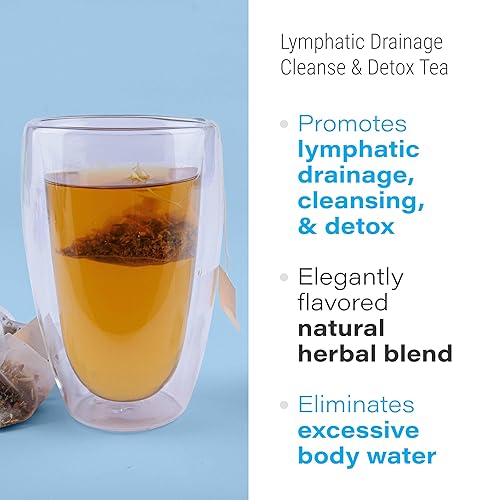 Miniatura 2 de Bruizex Té verde linfático, limpieza y desintoxicación de drenaje linfático, mezcla de hierbas naturales para la salud del sistema linfático,