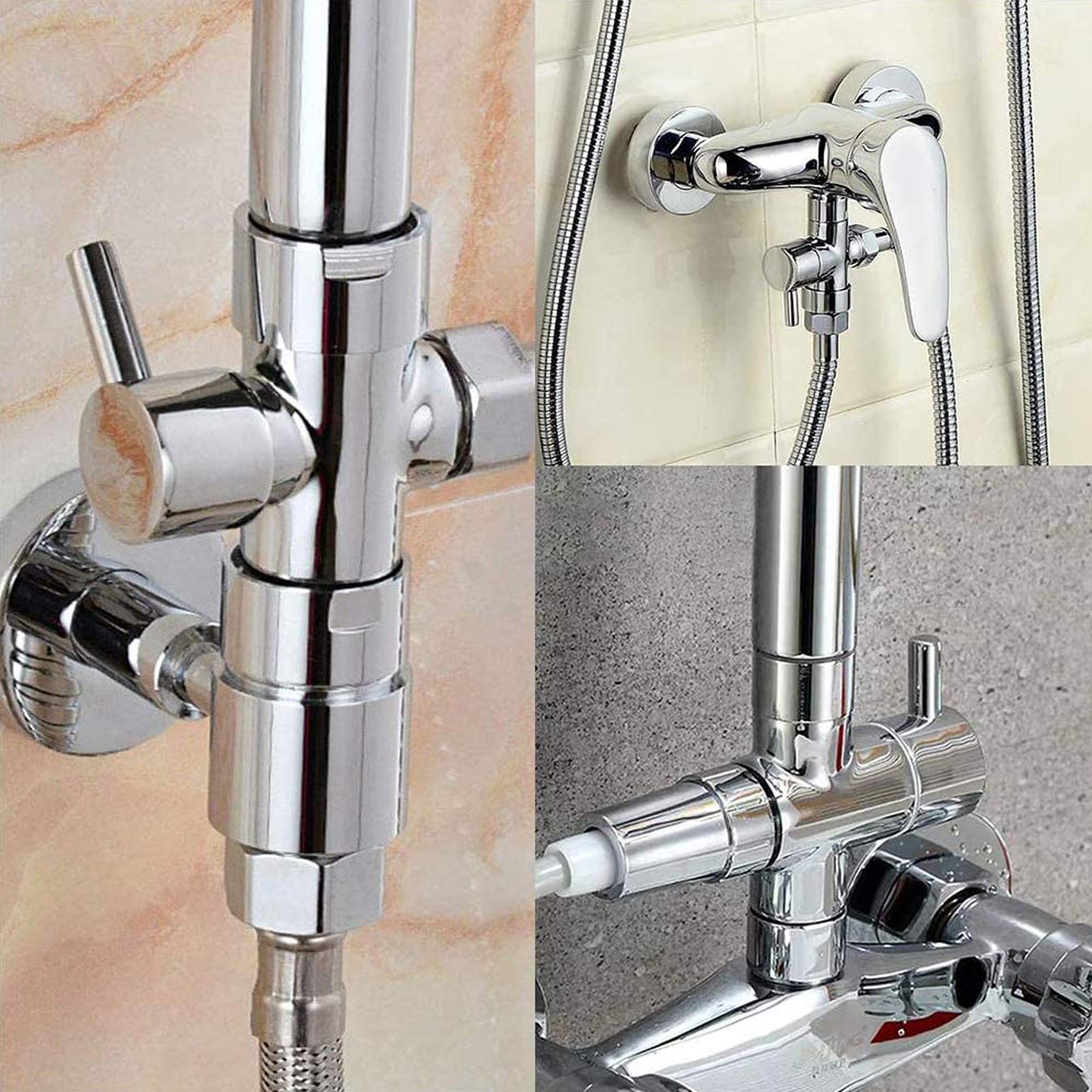 Duschumsteller 3-Wege – Wandmontiertes Eckventil Für Bad & Hotel: Einfache Installation & Robustes Kupfermaterial
