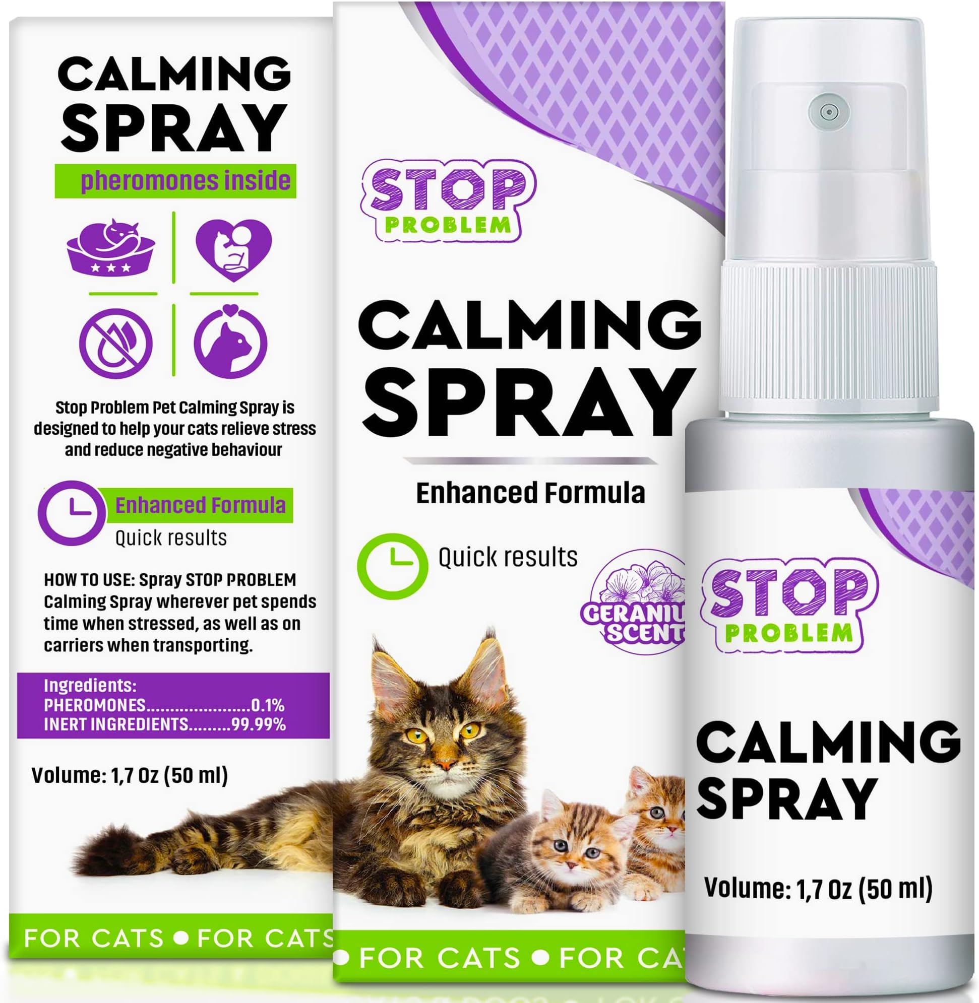 Felisept Home Comfort Cat Calming Spray 100ml With natural catnip