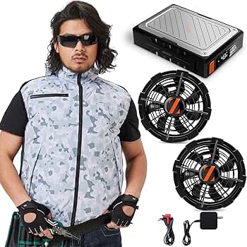 Amazon.co.jp: [Xinpeke] 空調作業服 【2025年革新モデル 43V超高電圧