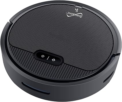 Supersonic SC-830SV Smart Robot Vacuum with Gyroscope Technology, WiFi & App Control, Alexa Compatibility, Quiet Clean, Multiple Modes, Anti-Collision, Ultra-Quiet Operation, HEPA Filter