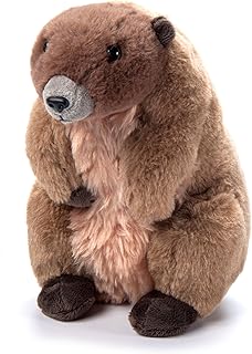 The Petting Zoo Marmot Stuffed Animal Plushie, Gifts for Kids, Wild Onez Animals, Marmot Plush Toy, 9 inches