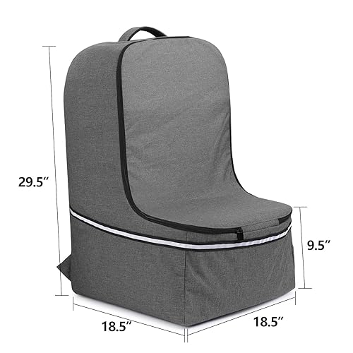 Miniatura 6 de Teamoy Bolsa de viaje para asiento de automóvil, bolsa de control para puerta de asiento de automóvil con asa superior y cintas reflectantes, fundas