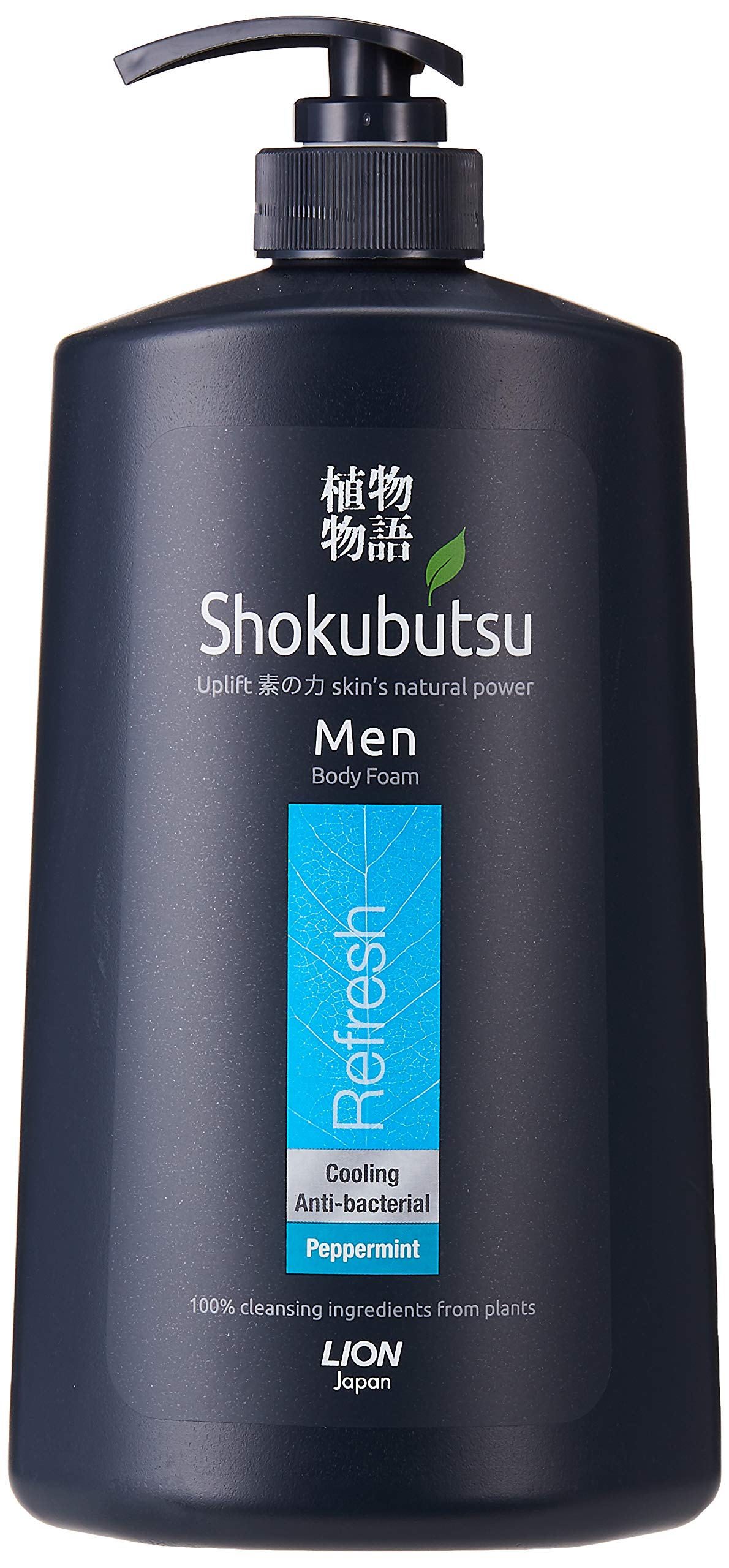 Shokubutsu Men Peppermint Antibacterial Body Foam 900Ml - Refresh