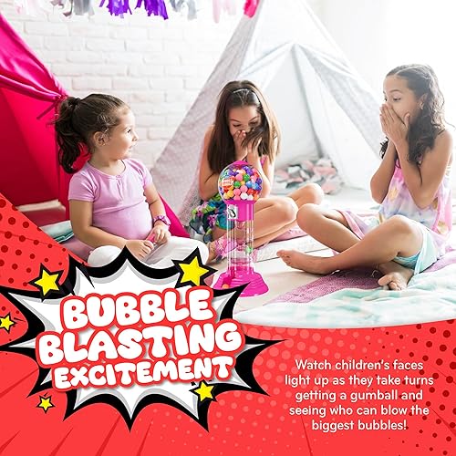 Miniatura 6 de PlayO - Máquina de chicles de 10.5 pulgadas para niños, dispensador de caramelos estilo espiral para regalos, fiestas o eventos - Máquina de chicles