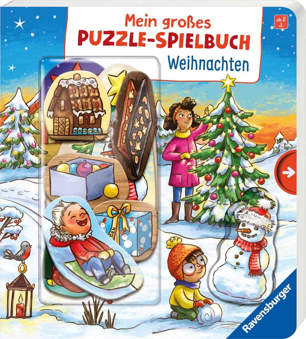 Mein großes Puzzle-Spielbuch: Weihnachten