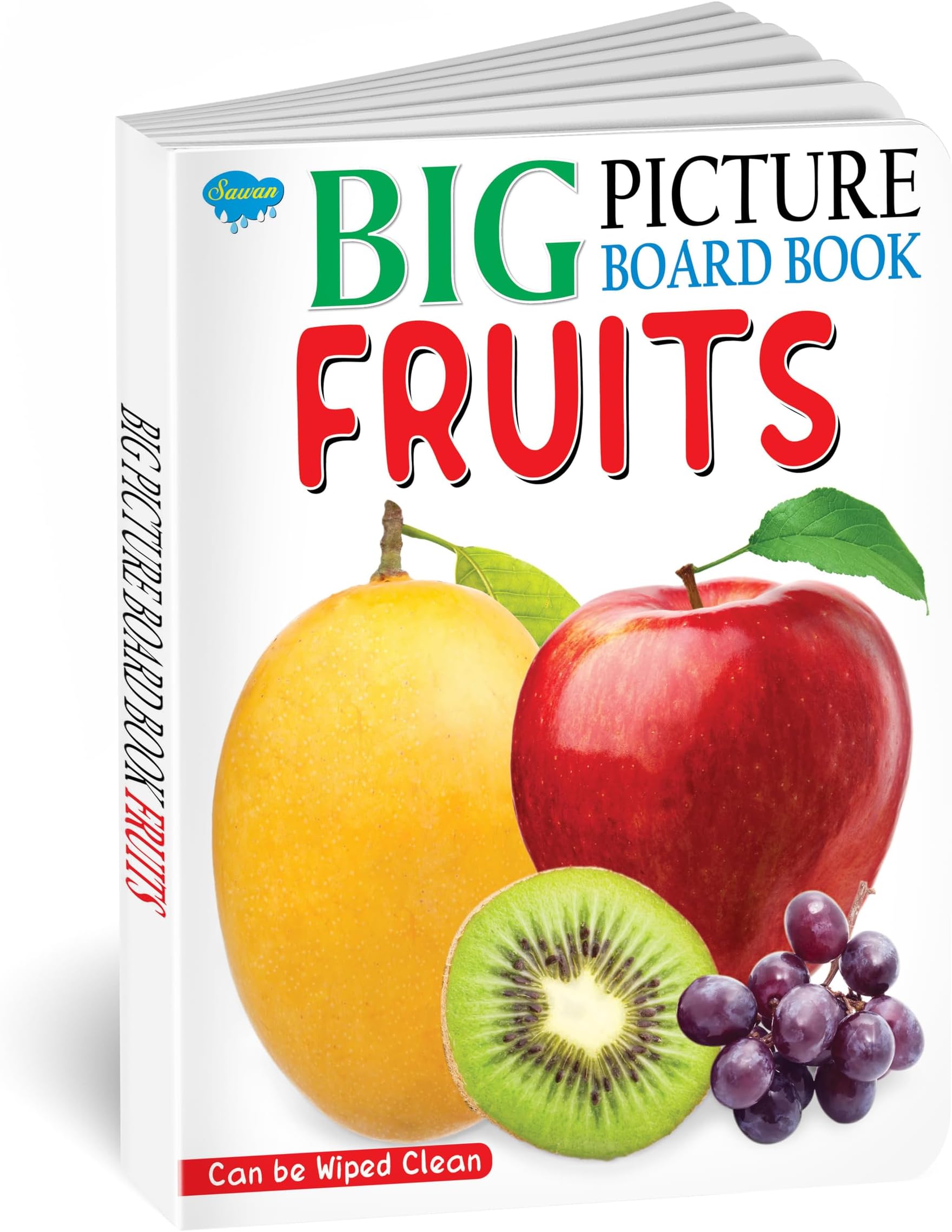 Big Picture Board Book Fruits | Can Be Wiped Clean