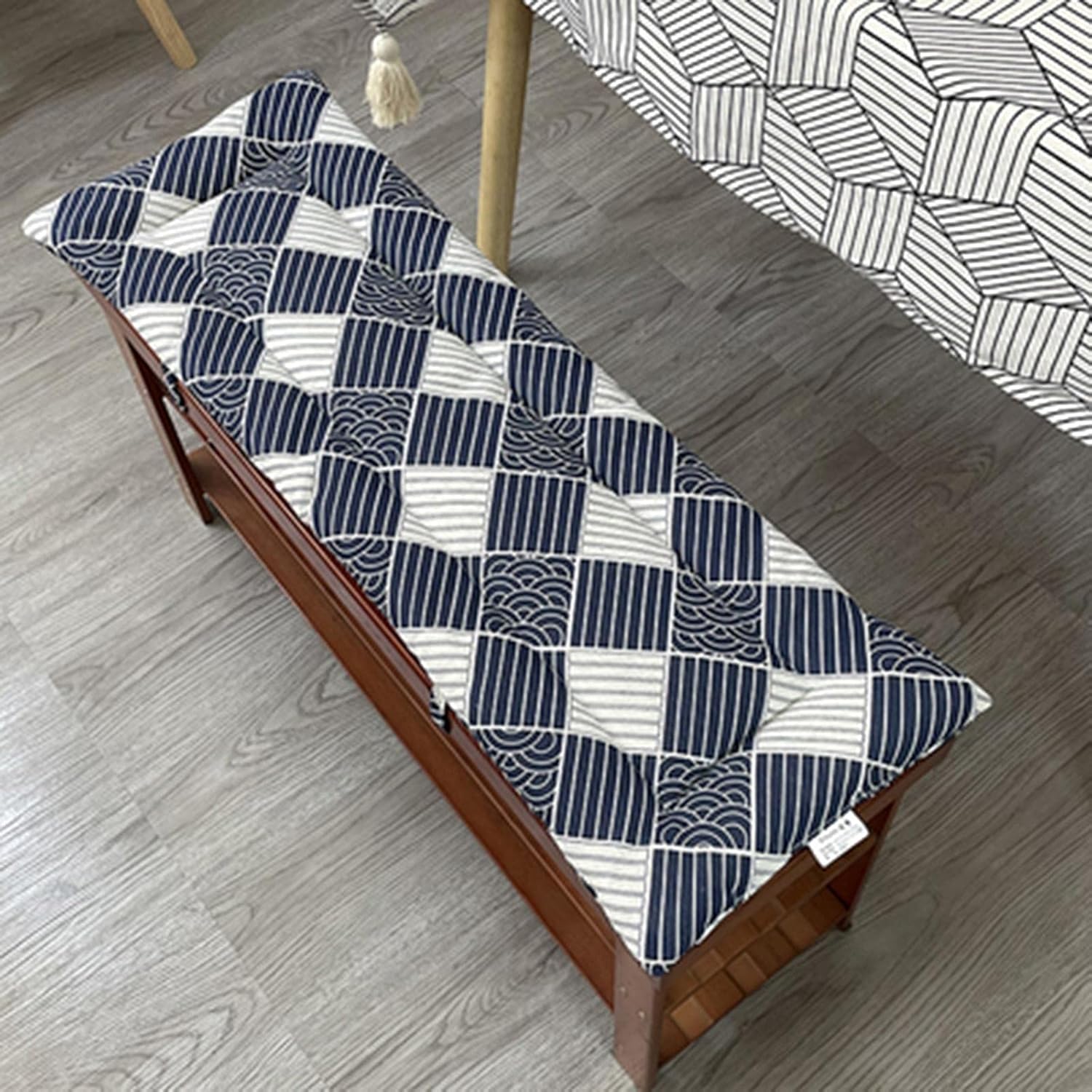 Outdoor Indoor Garden Chair Bench Cushion Patio Home Dining Seat Cushion, 35x11inch Non-Slip Backrest Sofa Chair Cushion for Office Chair/Recliner/ Settee/Loveseat