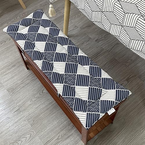 ZHOUZHOU - Cojín para silla de jardín para exteriores, 48.0 x 13.8in, antideslizante, para silla de oficina, reclinable, sofá, sofá, sofá, sillón,