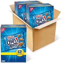 CHIPS AHOY! Mini Chocolate Chip Cookies, 2 Boxes of 12 Packs 24 Total Snack Packs