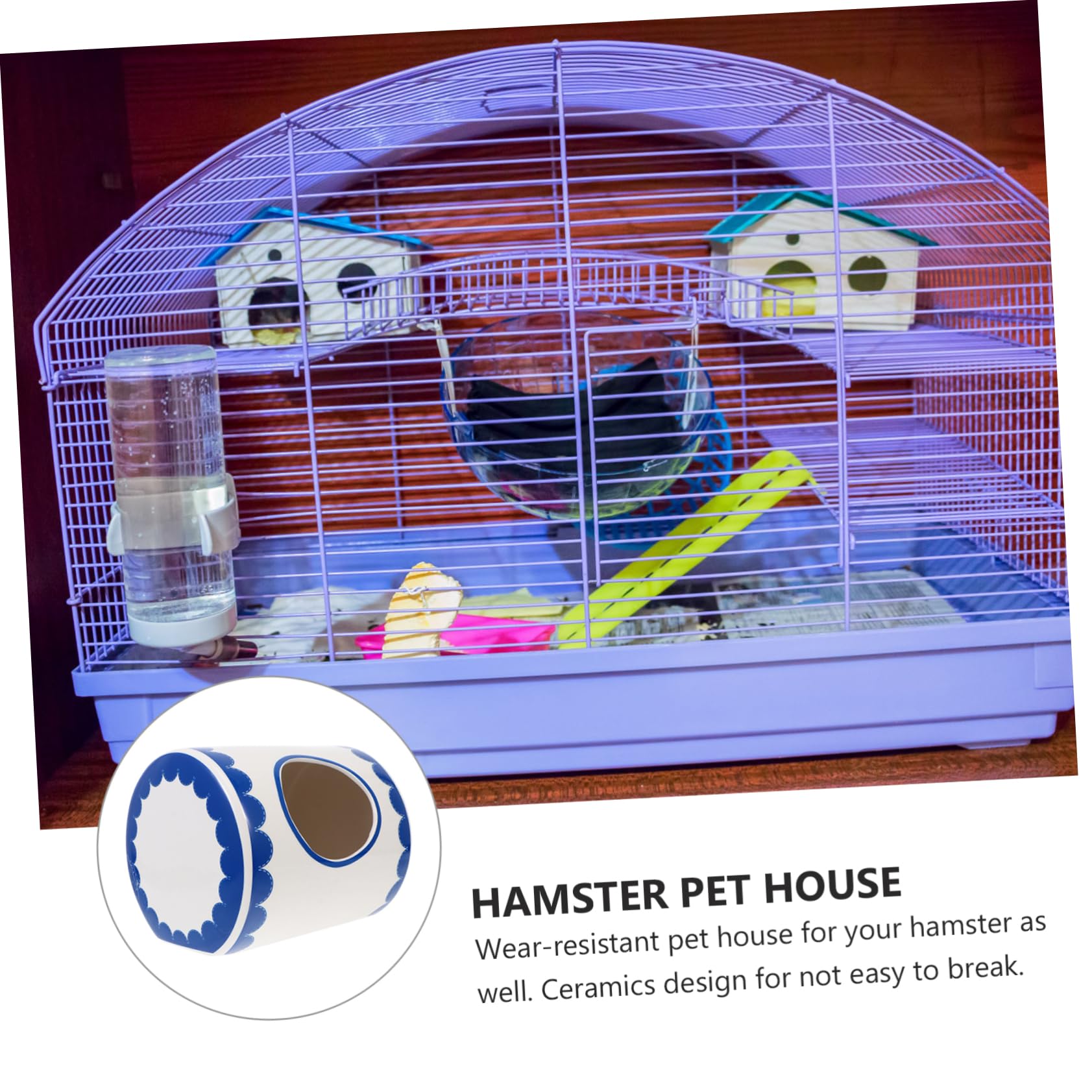 Keramik Haustier Kühlnest Sommerhaus für Hamster Meerschweinchen Kleintiere Kühlendes Nest mit Stabilem Standfuß