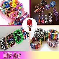 Vista 8 de 2000 Bandas de Goma Mini, Bandas de Telar Negras.