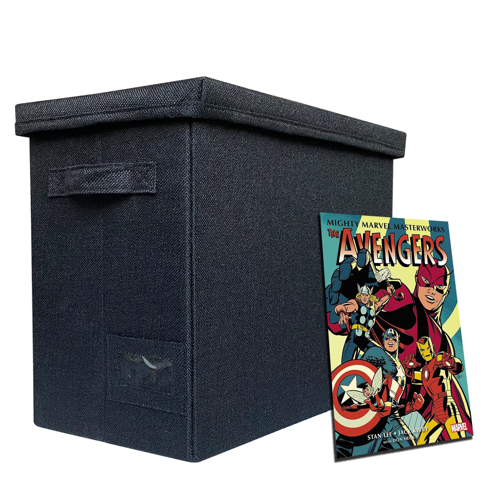 Buy Comic Book Storage box, Collapsible Burlap Comic Box, LiftOff Lid