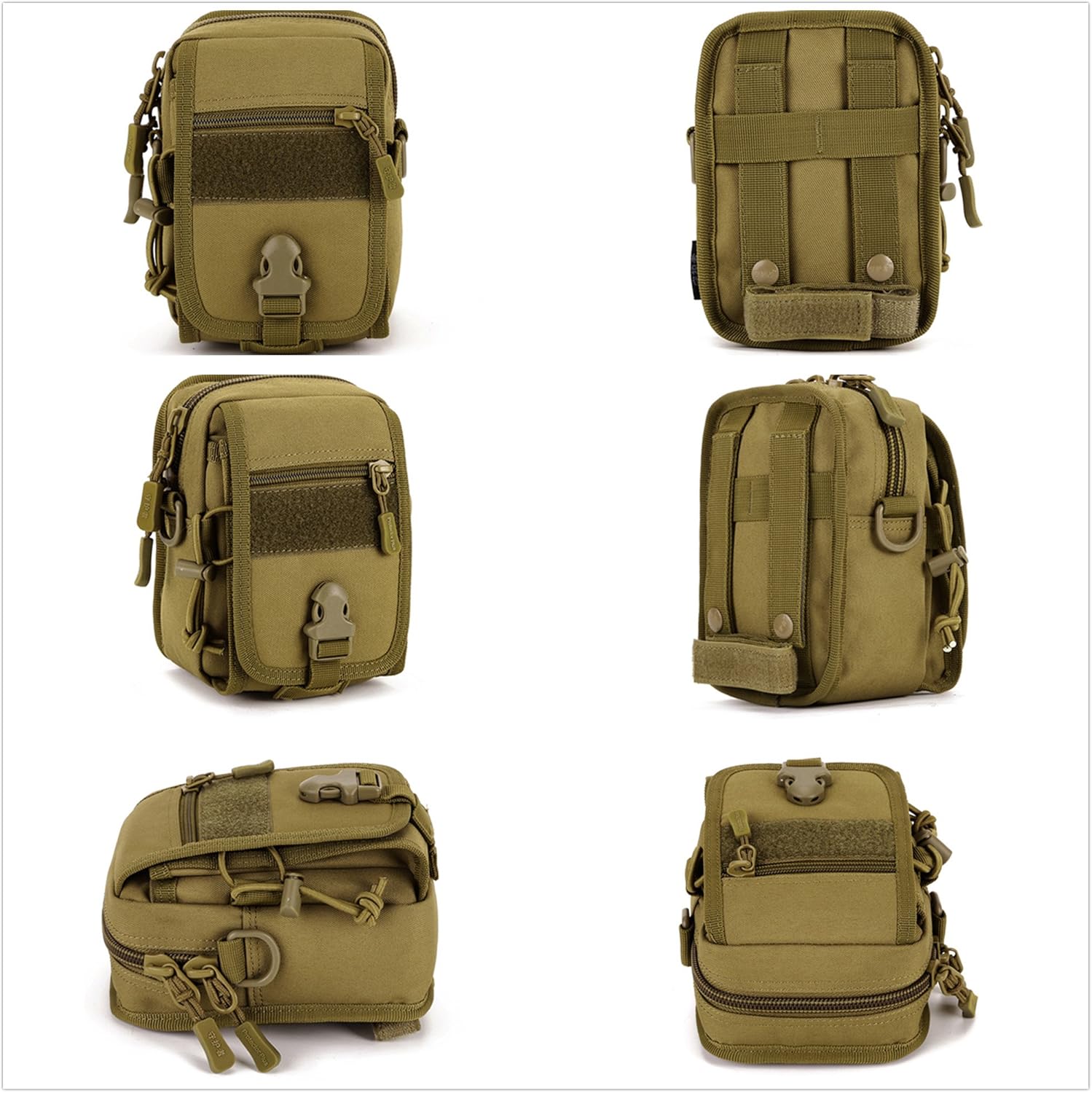 UNISTRENGH Tactical MOLLE Phone Magazine Pouch Military Small Belt Pouches Sling Chest Daypack Shoulder Bag Gear Duty Pack for Outdoor Hunting Vest Backpack