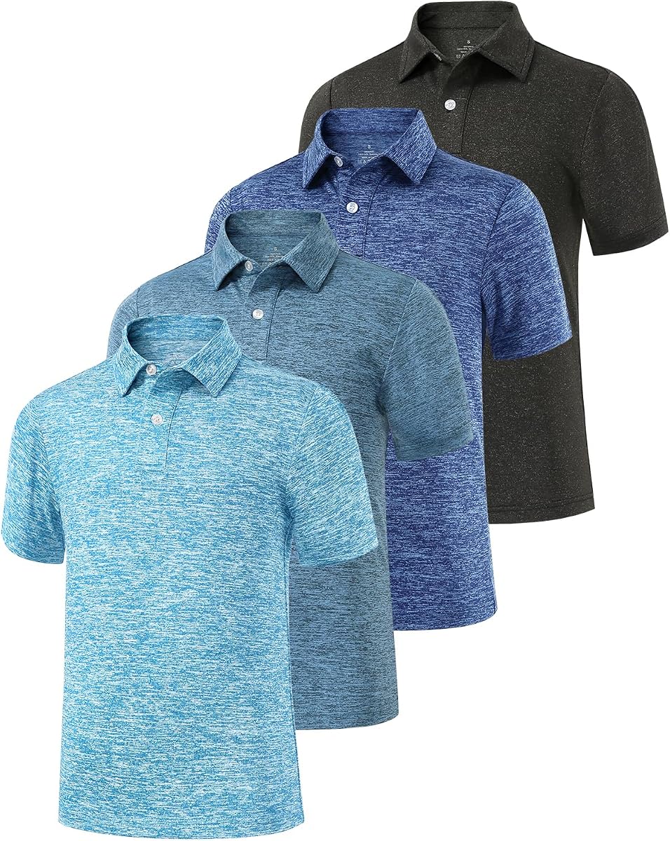 Boys Polo Shirt Size 6-16 Short Sleeve Collared Golf Shirt for Youth