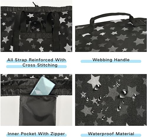 Vista 289 de Mochila de lavandería con correas ajustables para el hombro, bolsa de lavandería sucia para viajes, campamento, universidad, resistente, Rosa floral