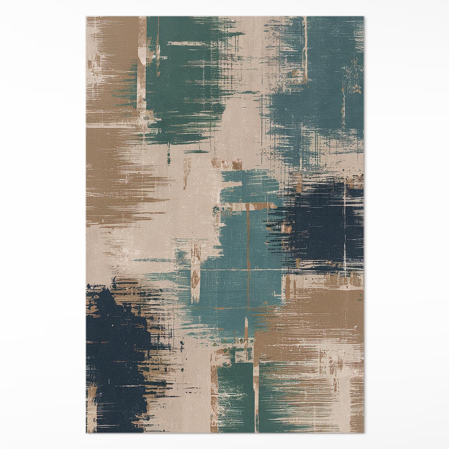 Alfombras de Vinilo 60x90 cm Fácil Limpieza Rectangular para Cocina Salón y Dormitorio PCV Impermeable de Material Sintético de Calidad Decoración de Interiores - Rayones Pastel