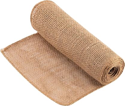 Dewitt Natural Burlap Roll 5.5 oz, 3 x 250 Feet Medium-Weave Jute Fabric for Soil Covering, Plant Protection, Tree Wraps, Erosion Control, Wind Screens, and Crafts