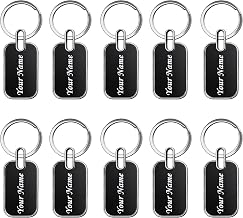 Personalized Metal Keychain with Custom Name Engraving - Premium Stainless Steel Key Ring, Corporate Gift, Couple Gift for Anniversary, Wedding, Office & Special Occasions, Gift Box Packing