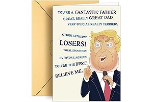 Trump Fathers Day Card - Fantastic Father Great Dad