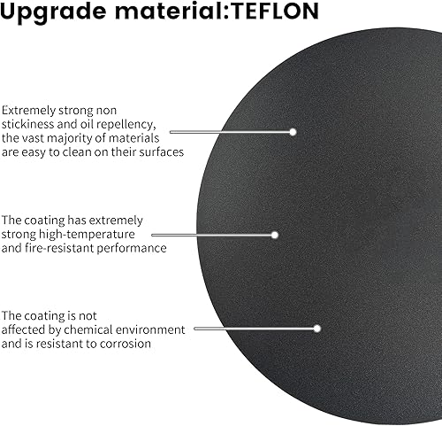 Miniatura 3 de Difusor de calor para placa de cocción de vidrio, placa adaptadora de placa de inducción para ollas y sartenes Moka, pintura de teflón en aerosol