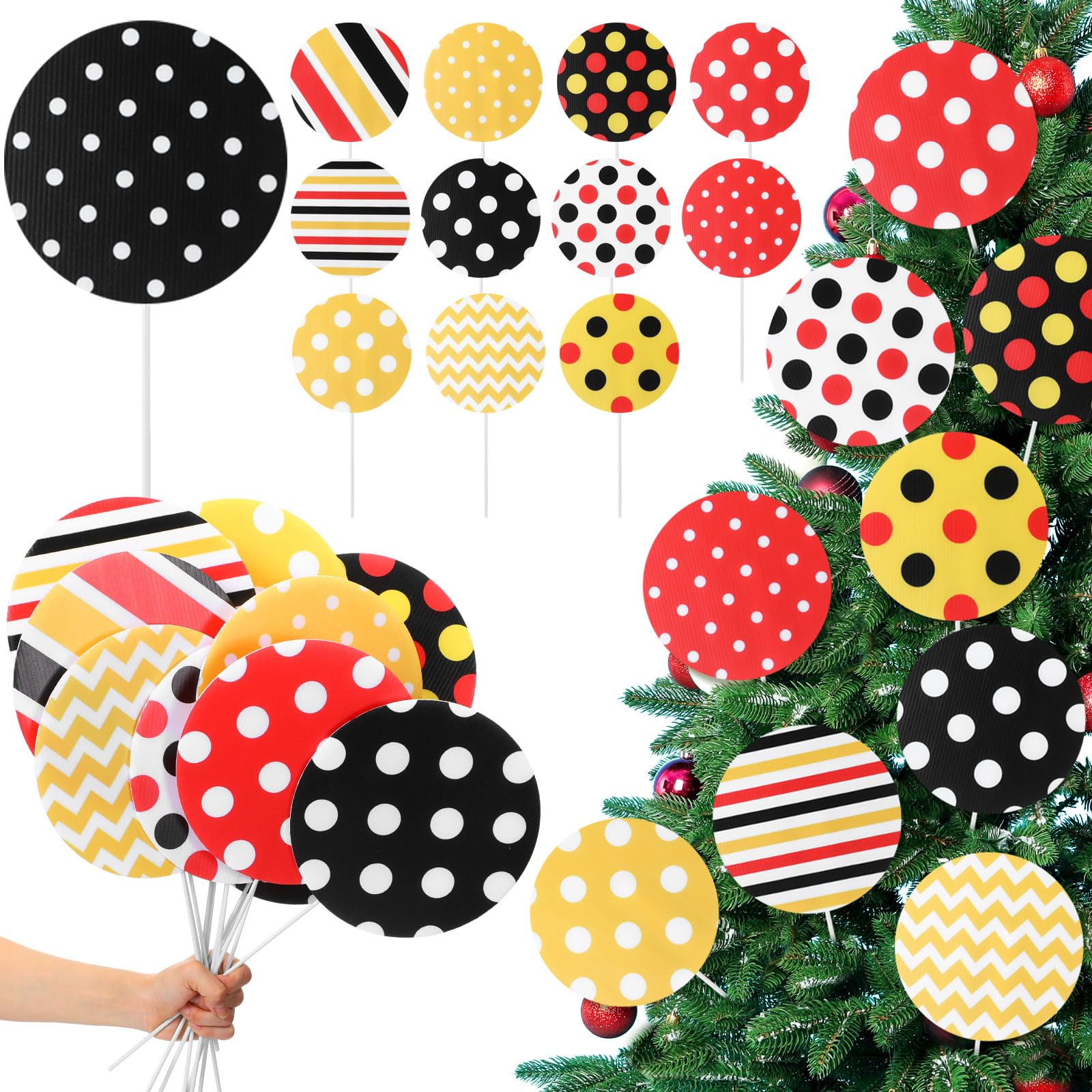 Decoración de ratón de dibujos animados de Navidad Soulchen con varillas rígidas