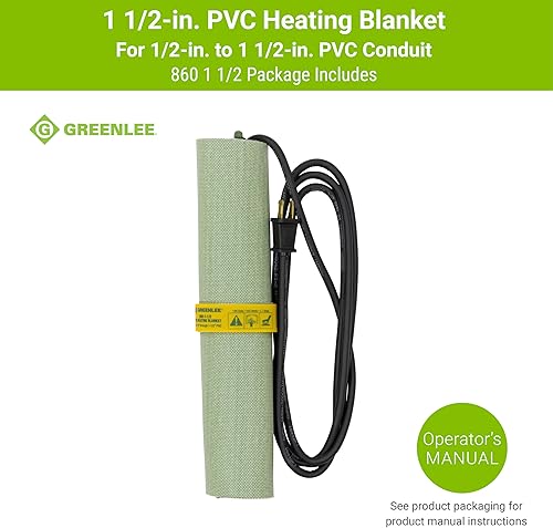 Miniatura 3 de Greenlee 860-4 Manta de calefacción de PVC controlada termostáticamente para conductos de PVC de 3-12" a 4", 120 voltios, 1300 vatios