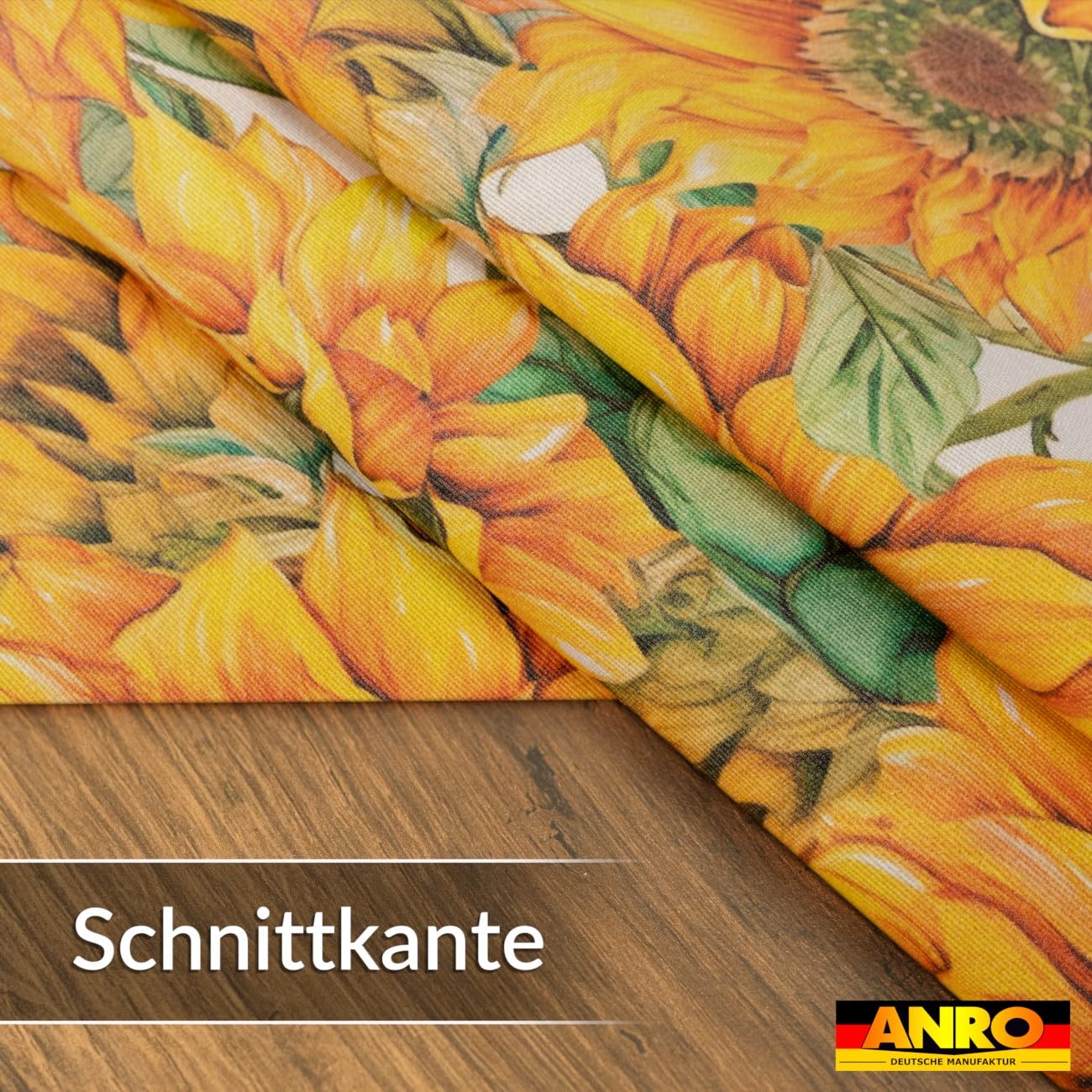 ANRO Tischdecke abwaschbar Sonnenblume 220x140 cm Outdoor wetterfest