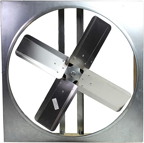 Miniatura 4 de Cool Attic CX242DDWTUPS ventilador de ático de dos velocidades con rejilla de ventilación 24 pulgadas Color blanco