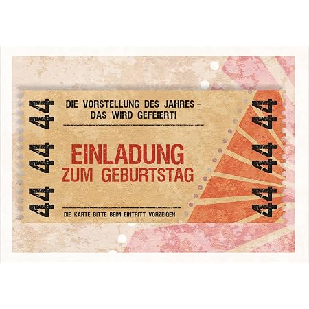 Party Einladungskarte Zum 55 Geburtstag Im Coolen Ticket Look Die Vorstellung Des Jahres Das Wird Gefeiert Einladung Direkt Versenden Mit Ihrem Text Als Einleger Umschlag 