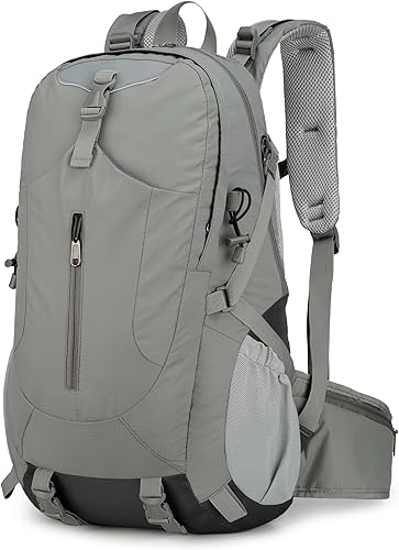 Miniatura 6 de Mochila de senderismo para hombres y mujeres, viajes, deportes al aire libre, mochila ligera, camping, bolsa, impermeable, 40L., Amarillo, Grande,