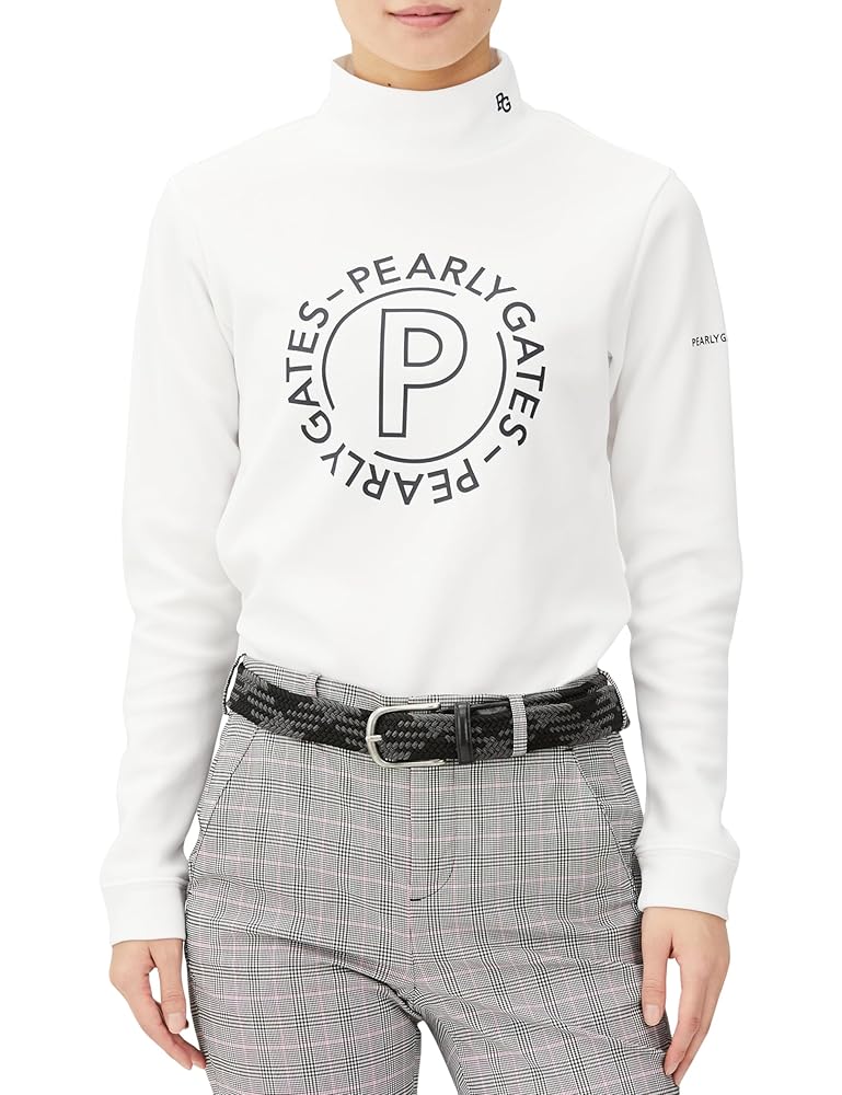 PGG パーリーゲイツ　ダンボールニット　モックネック　長袖シャツ　メンズ　ロゴ PGG パーリーゲイツ ダンボールニット モックネック 長袖シャツ