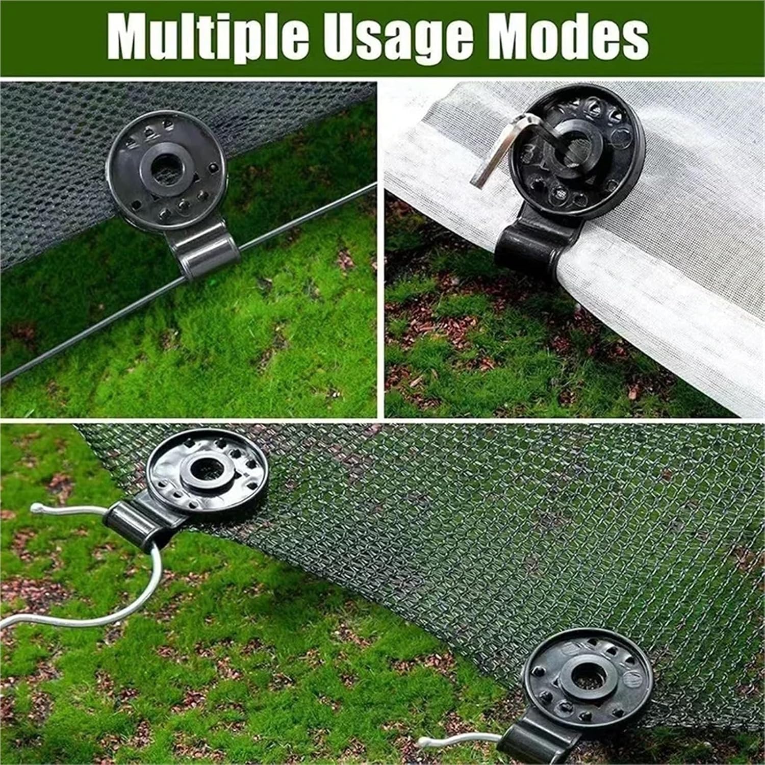 Shade Cloth Clips 200pcs Shadow Mesh Shade Fabric Clamps Grommets for Sun Shade Sail Tarpaulin Mesh Canopy Fence