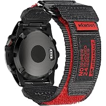 Compatible With Garmin, Hoop and Loop Nylon Watch Band, Military Sports Strap For Fenix Forerunner Approach MARQ Quatix D2 Series Replacement Band For Men