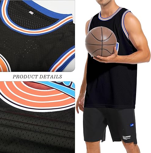 Miniatura 3 de Camiseta de baloncesto para hombre, camisetas de película espacial de los años 90, Halloween, hip hop, ropa de fiesta, camisas deportivas