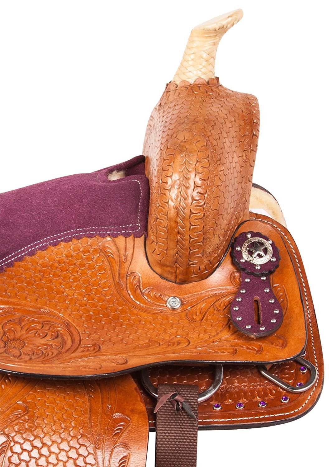 Selle Western Classique En Cuir – Trail Et Plaisance, Taille 10 à 18 Pouces
