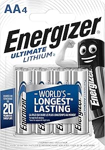 Energizer Batterien AA, Ultimate Lithium Batterie, 4 Stück