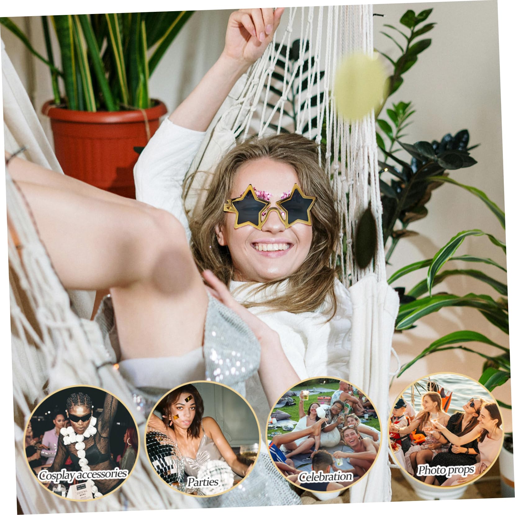 12stücke Stern Sonnenbrillen Lustige Starförmige Partybrillen Für Und Mädchen Accessoire Für Feiern Und Leicht Und Zu Tragen