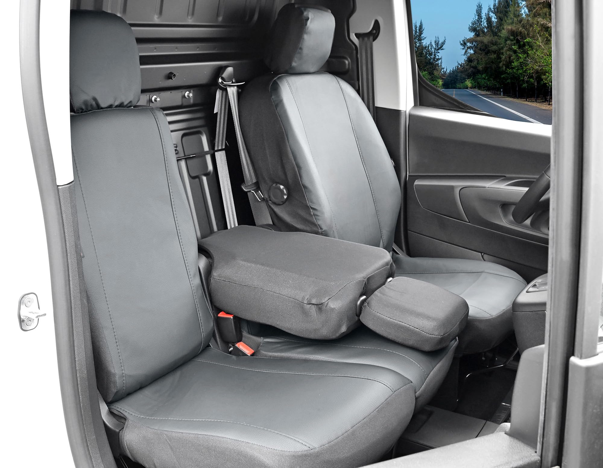Z4L VIP Passgenau Kunstleder Autositzbezüge (3-plätzige Version) kompatibel mit Berlingo ab 2019