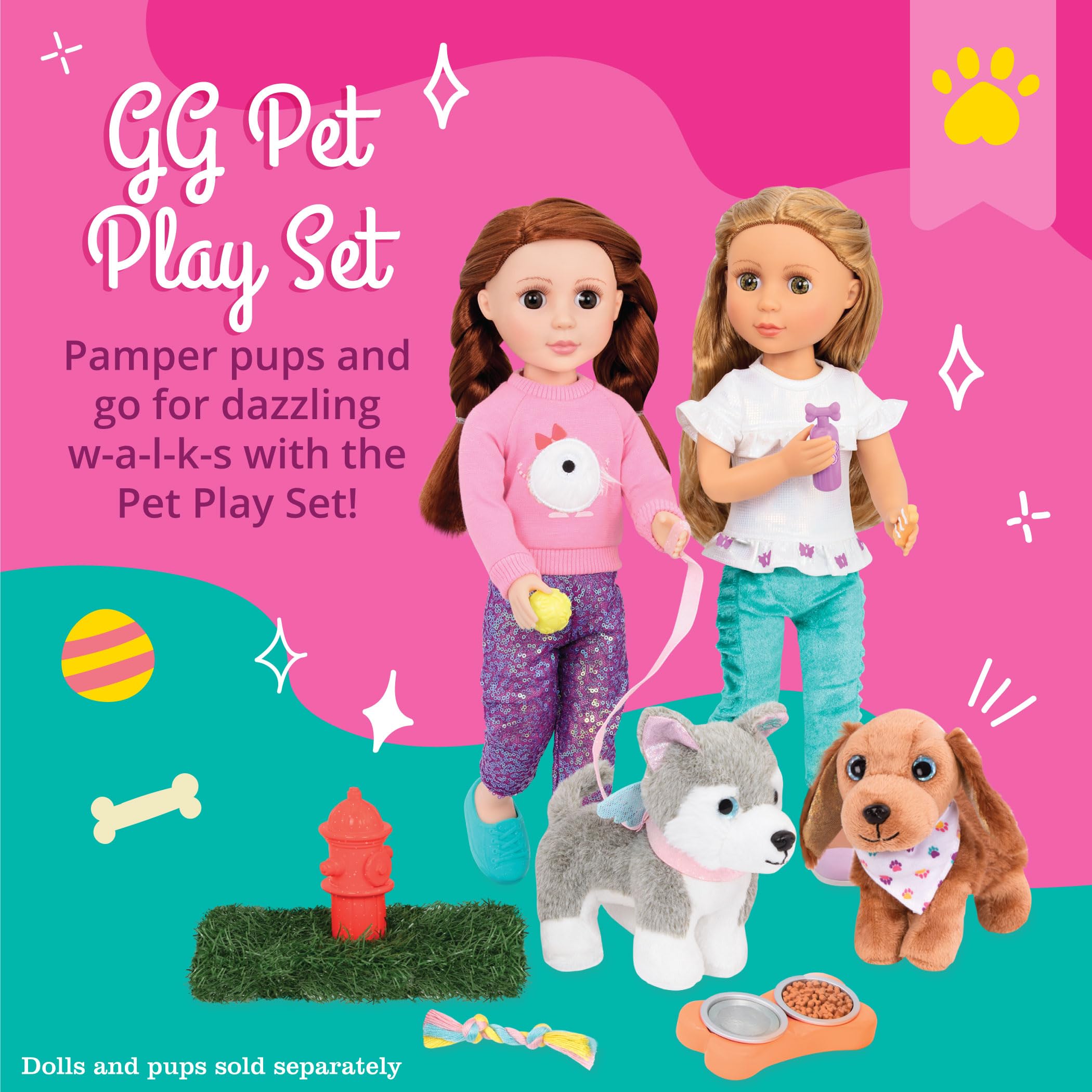 Glitter Girls, 14-Inch Doll Accessories, Pet Play Set, Puppy Accessory Set, Toys, Clothes & Accessories for Girls 3, Year - Image 2