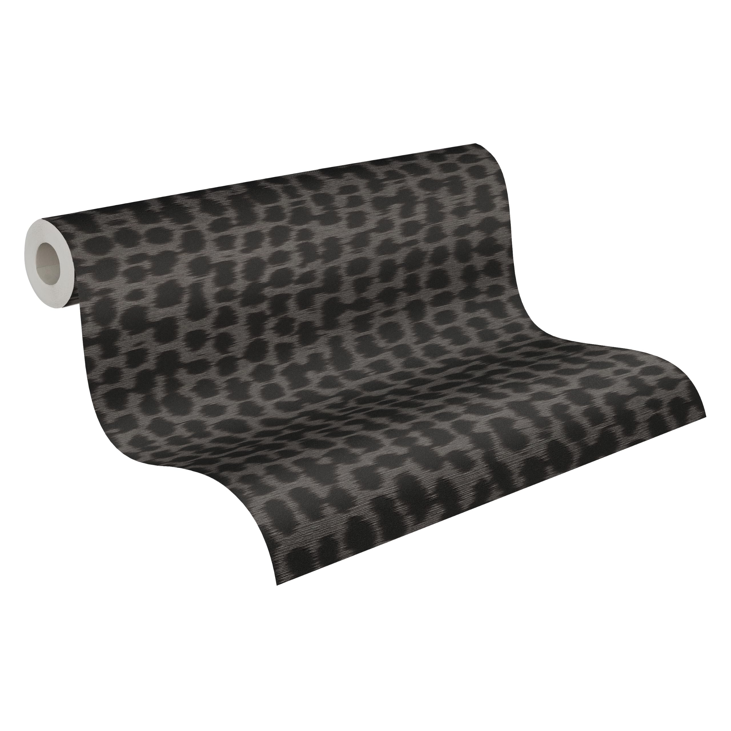 A.S. Création Carta da parati leopardo – grigio, nero – 10,05 x 0,53 m