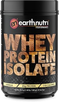 Whey Isolate Protein Powder - Post Workout Recovery Powder for Muscle Recovery & Growth - 25g Protein - Easily Digestible - Non-GMO & Gluten-Free - Vanilla Flavor - 20 Servings1.28 lbs