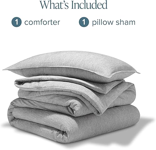 Miniatura 4 de Bare Home Juego de edredón, tamaño individualindividual extra largo, ultrasuave, alternativa de plumón de ganso, serie 1800 premium, edredón cálido