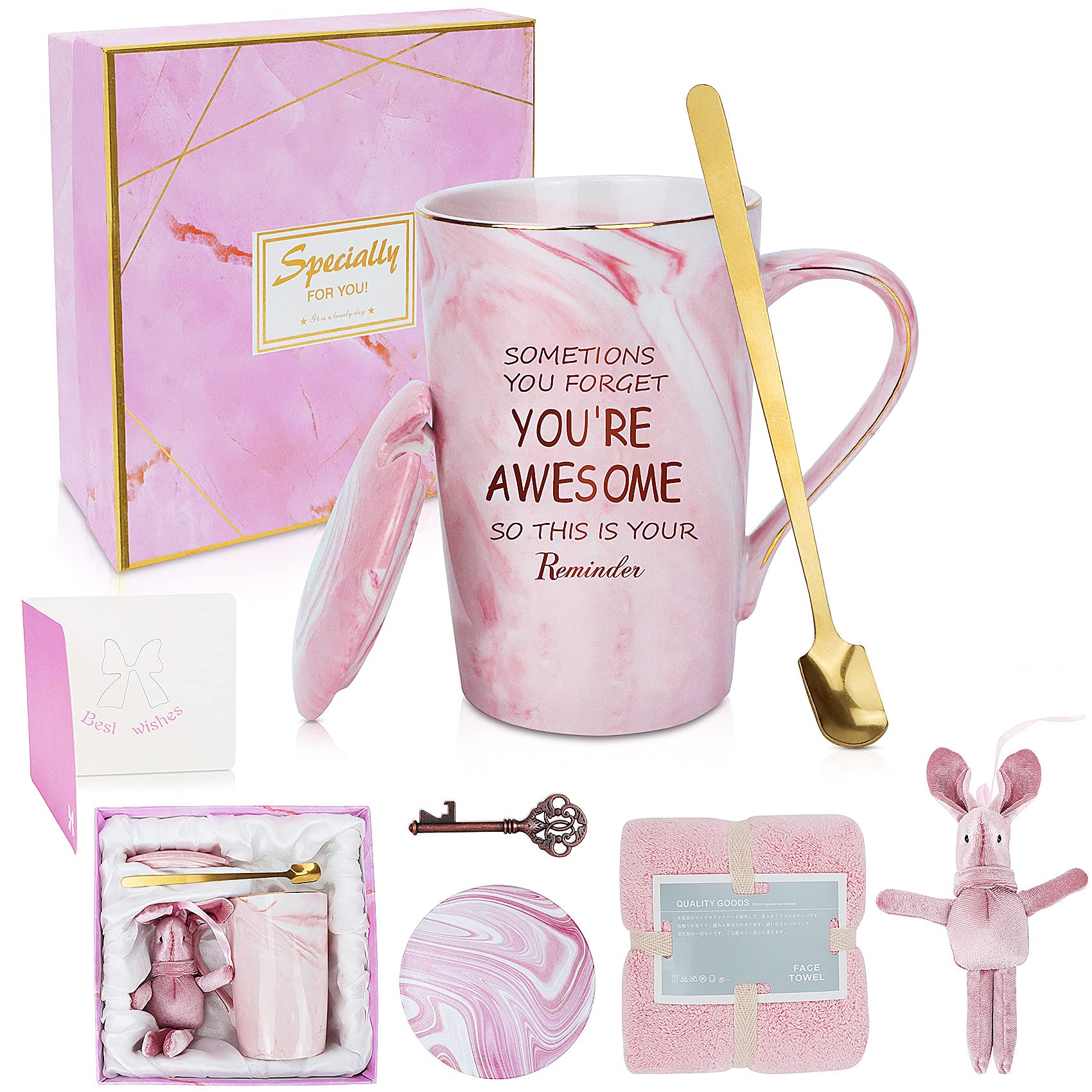 AYAOQIANGBirthday Gifts for Women, Thank You Gifts for Friend Female Graduation Gifts for Her, You're Awesome Teacher Appreciation Gifts for Mom Coworker Nurse Inspirational Retirement Gifts Cup.