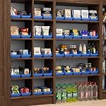 Akro-Mils 30130 Plastic Shelf Bins, Heavy Duty Storage Bins for Garage, Closet, and Drawer Organization, 12" x 6-1/2" x 4", Blue, 12-Pack