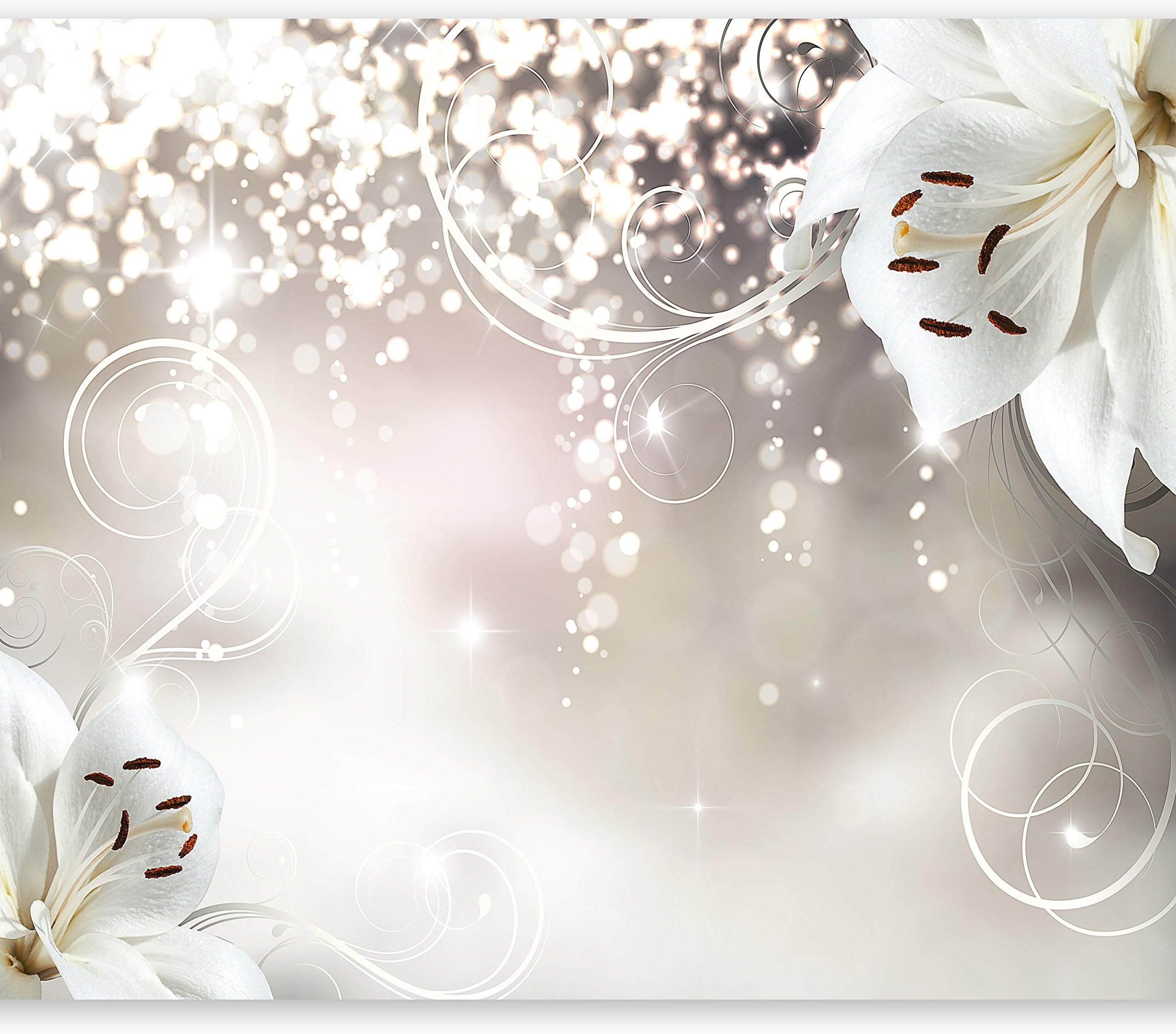 Wallpaper murando Photo 300x210 cm Non-Woven Premium Art Print Fleece Wall Mural Decoration Poster Picture Design Modern Flowers b-A-0012-a-b